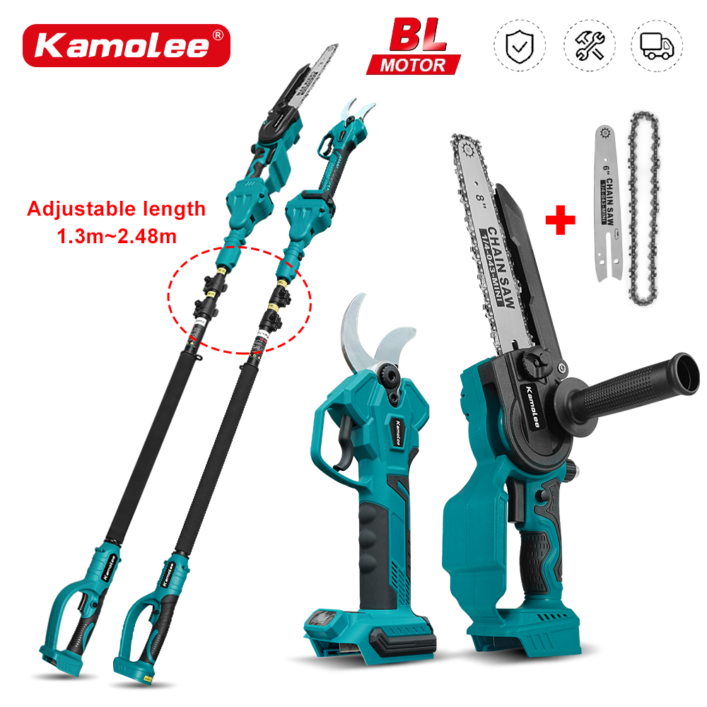 Bonsai Garden Tools - Kamolee 50 ミリメートルブラシレスコードレス電動はさみ剪定剪定鋏効率的な果樹盆栽剪定枝カッター