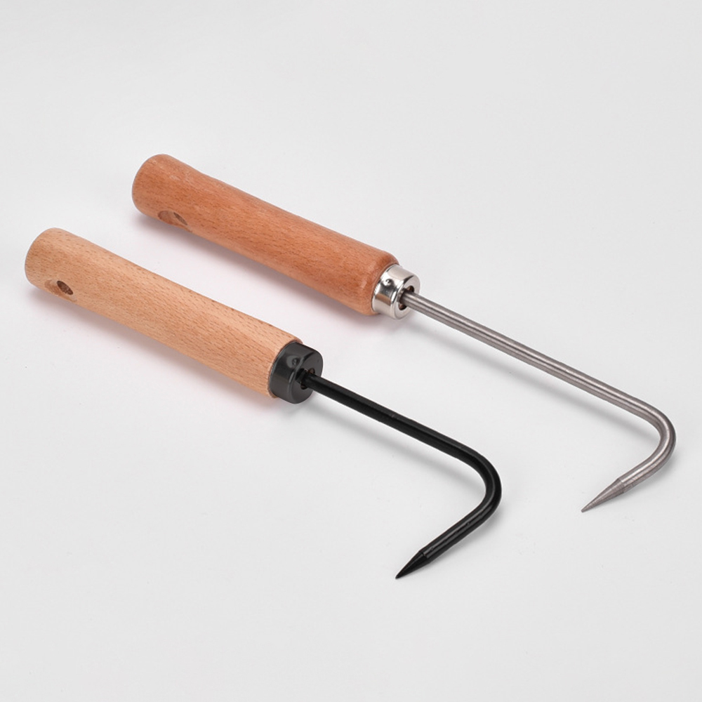 Bonsai Garden Tools - 土を緩めるためのシングルクローフック,ルートフック,庭とガーデニングツール,盆栽ポット,ルートピッカーのメンテナンス,草刈り機,1個