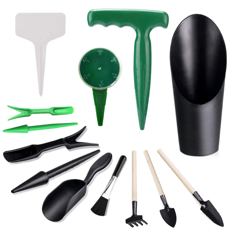 Bonsai Garden Tools - Tmz-ミニプラスチックガーデニングツールセット、園芸植物、多肉植物、鉢植え、植栽、穴あけ、tmz
