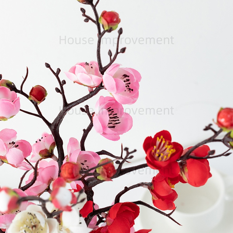 人工植物盆栽 - ポットなしの花人工植物小さな木造花テーブル - Bonsai Garden Sushi のレビューと価格