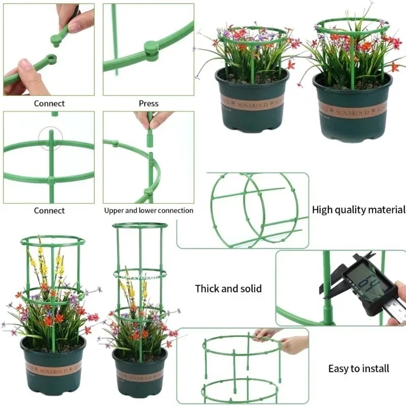 植物サポートパイルガーデン半円形フラワースタンドケージ植物成 - Bonsai Garden Tools のレビューと価格