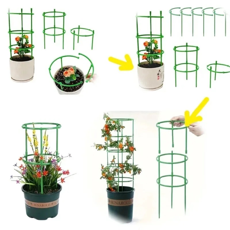 植物サポートパイルガーデン半円形フラワースタンドケージ植物成 - Bonsai Garden Tools のレビューと価格