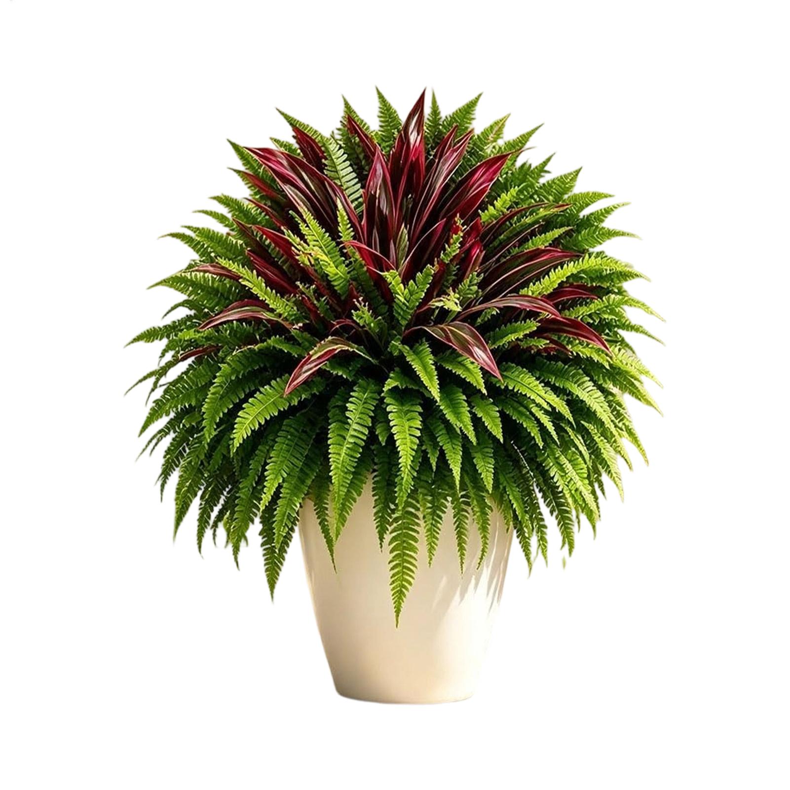 人工観葉植物：紫外線に強いフェイクのシダとドラセナ。玄関、パ - Bonsai Garden Cafe のレビューと価格