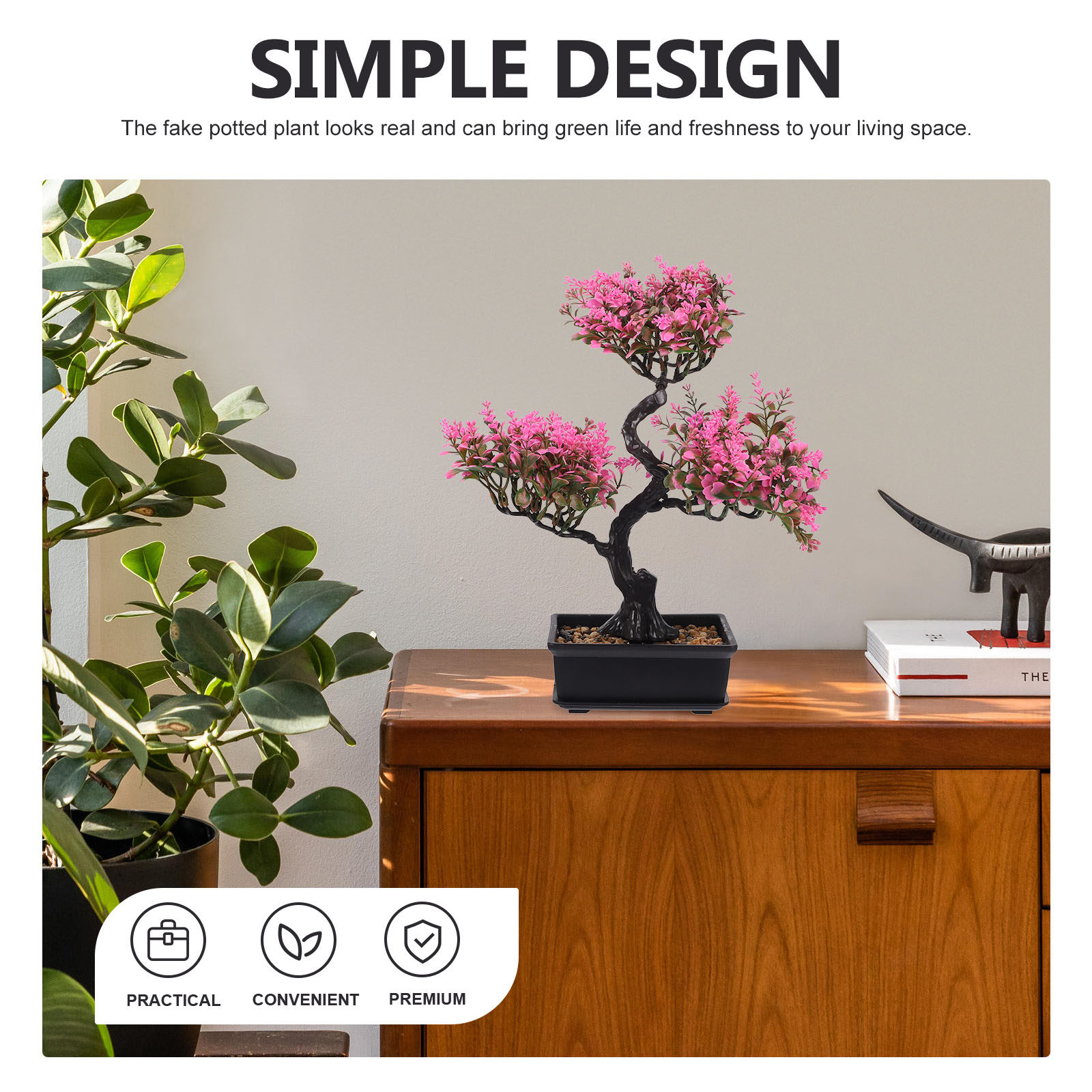 人工盆栽、観葉植物の模造品、観葉植物の鉢植え、家庭、オフィス - Bonsai Garden Cafe のレビューと価格