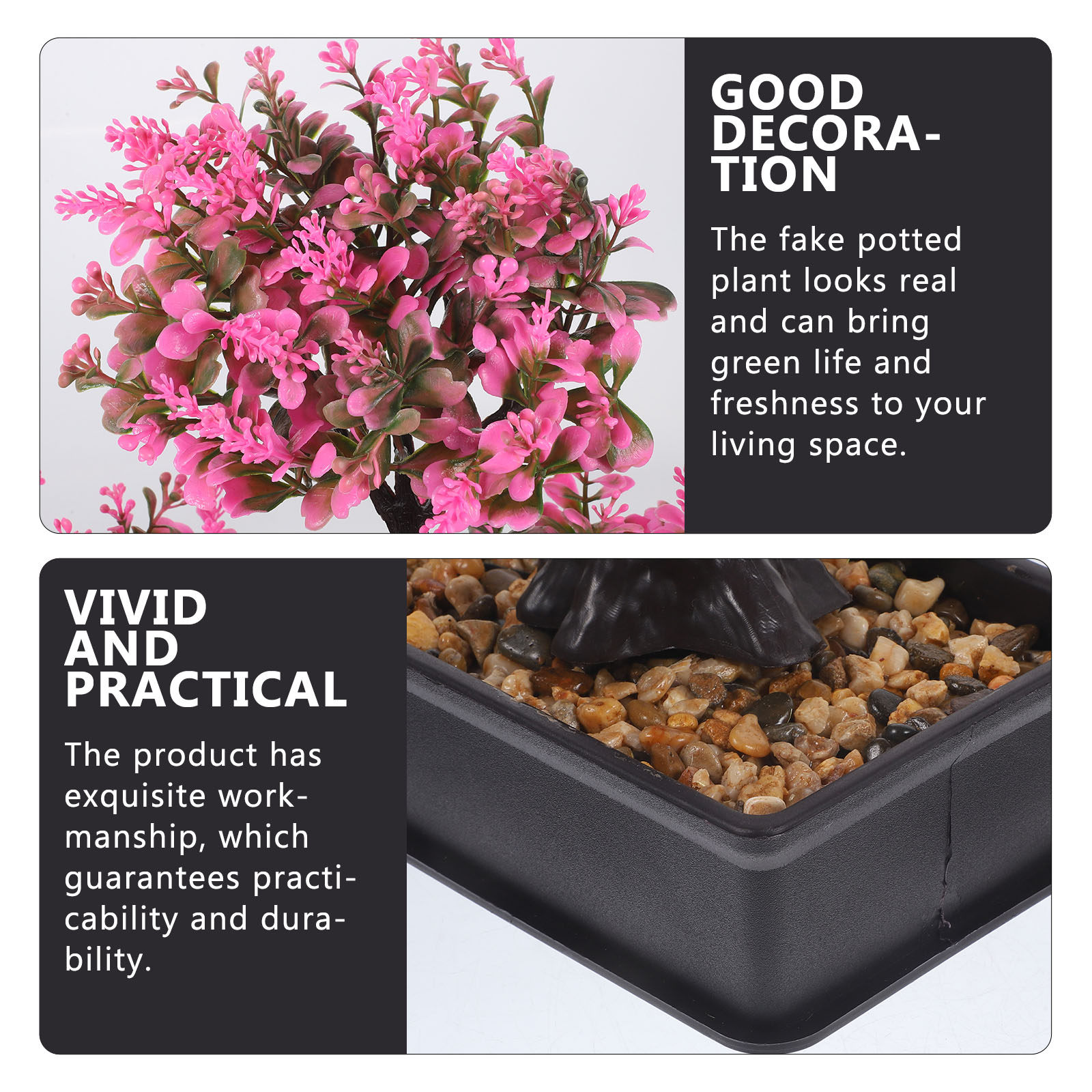人工盆栽、観葉植物の模造品、観葉植物の鉢植え、家庭、オフィス - Bonsai Garden Cafe のレビューと価格