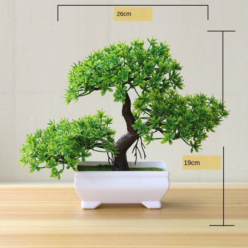 新緑人工植物盆栽小さな木草花鉢植え盆栽ハロウィン結婚式クリス - Bonsai Garden Sushi のレビューと価格