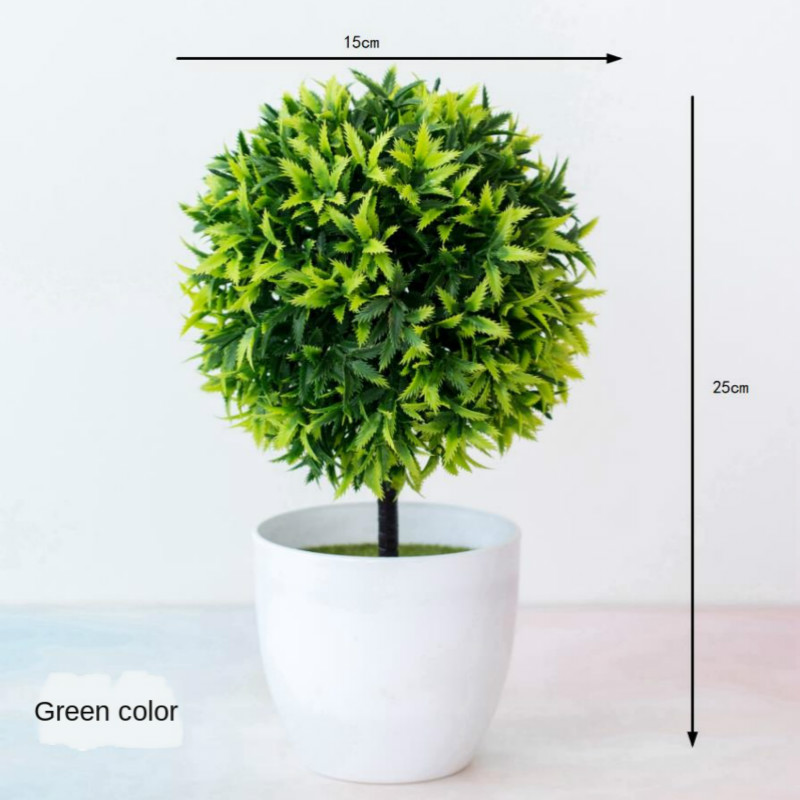 新緑人工植物盆栽小さな木草花鉢植え盆栽ハロウィン結婚式クリス - Bonsai Garden Sushi のレビューと価格