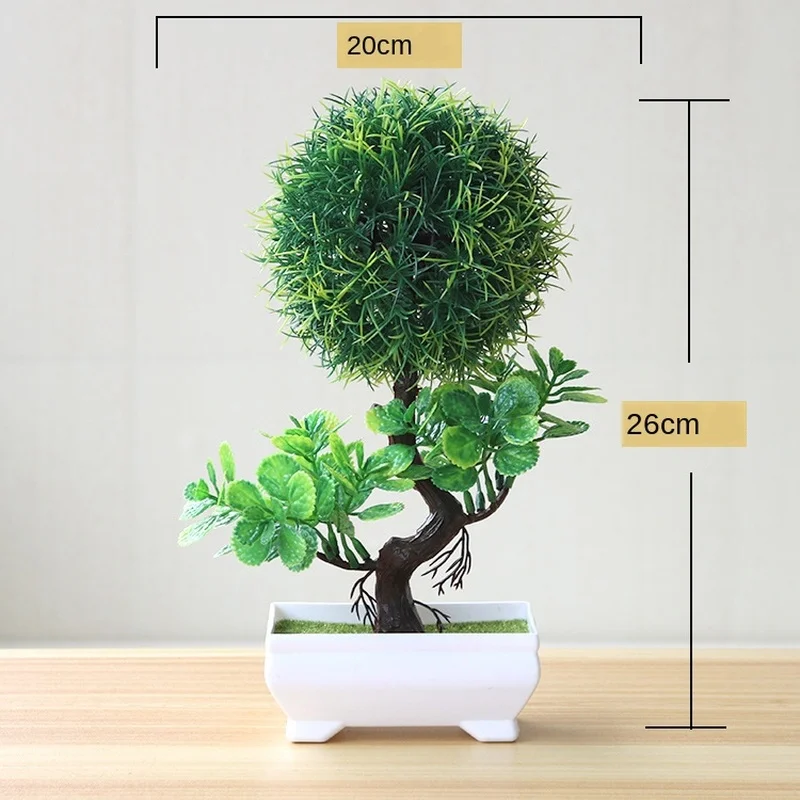 鉢植えの人工植物盆栽,小さな緑の木,庭の装飾のための偽の花, - Bonsai Garden Sushi のレビューと価格